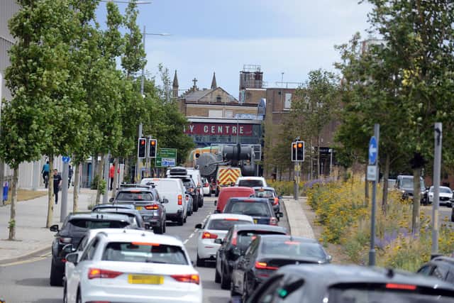 City centre road users may face scenes like this on Monday and Wednesday. Picture by Stu Norton.