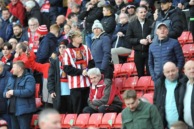 This is how Sunderland fans reacted to the news the EFL will continue over Christmas. (Picture by FRANK REID)