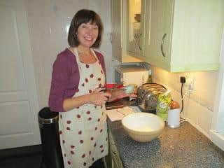 Glenda Young in her kitchen