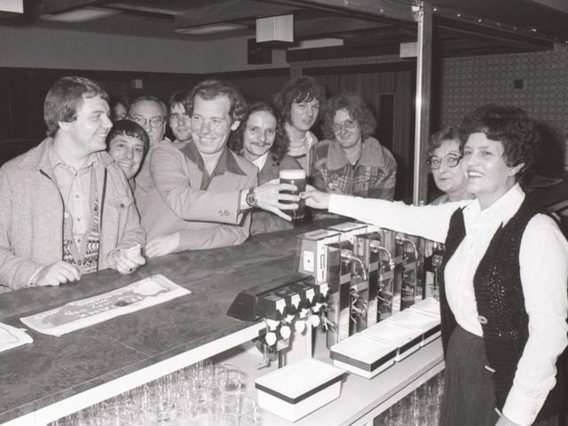 Dawdon Club's opening was pictured in October 1980 and barmaid Hilda Everest is pictured pulling the first pint.