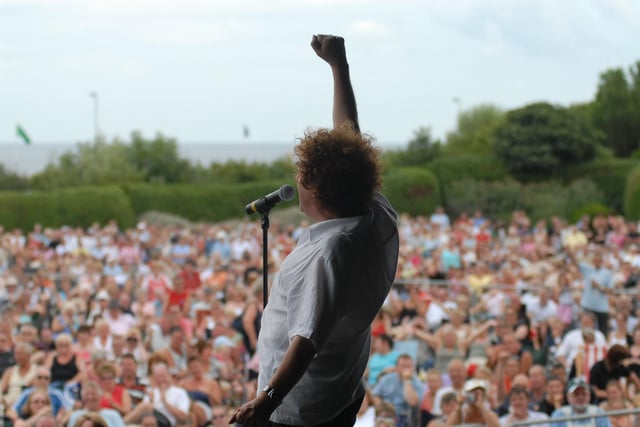 Just a little further afield, Leo Sayer was on the bill at Bents Park in 2006. In 1973, he was telling us The Show Must Go On.