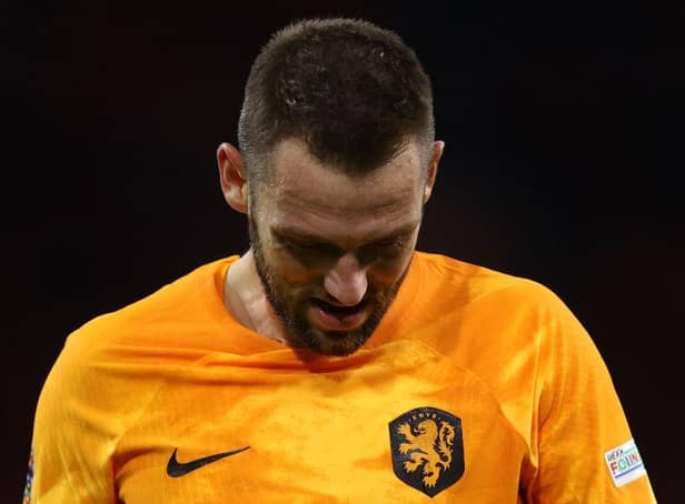 AMSTERDAM, NETHERLANDS - SEPTEMBER 25: Stefan de Vrij of Netherlands in action during the UEFA Nations League League A Group 4 match between Netherlands and Belgium at Johan Cruijff ArenAon September 25, 2022 in Amsterdam, Netherlands. (Photo by Dean Mouhtaropoulos/Getty Images)