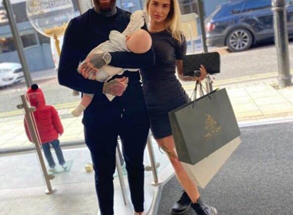 Talia Oatway and Aaron Chalmers shopping in the Sunderland store