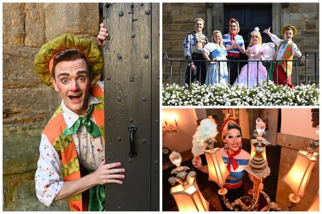 The Beauty and the Beast cast are ready to sprinkle some panto magic. Photos by Barry Pells