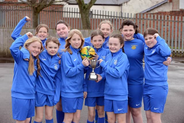 County champions St Benet's will represent County Durham at the Liverpool FC Academy to decide who is the best in the north of England. Picture by Stu Norton.
