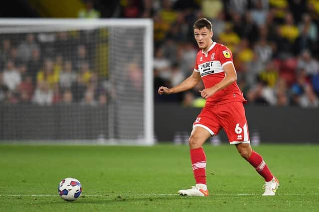 Dael Fry playing for Middlesbrough. (Photo by Alex Burstow/Getty Images)