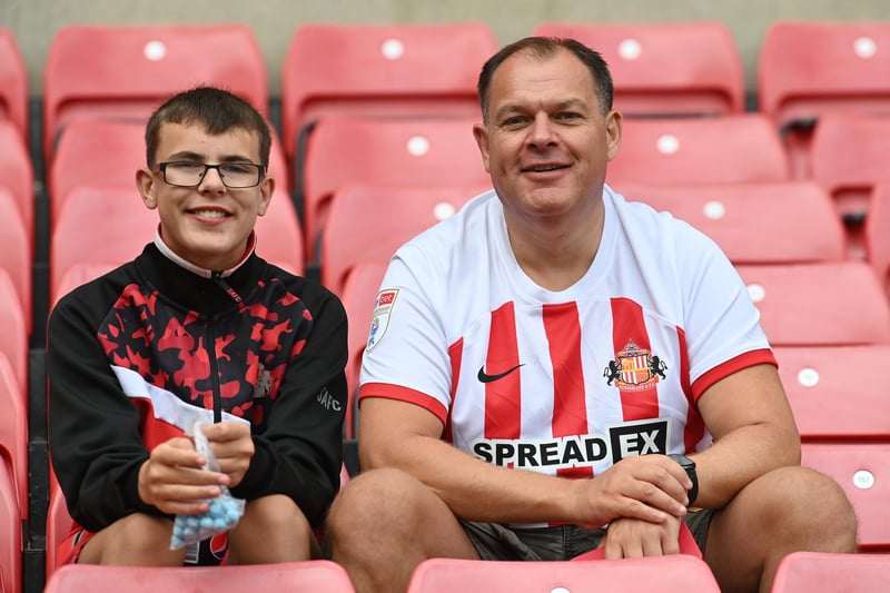 Sunderland fans during the 5-0 win against Southampton at the Stadium of Light.