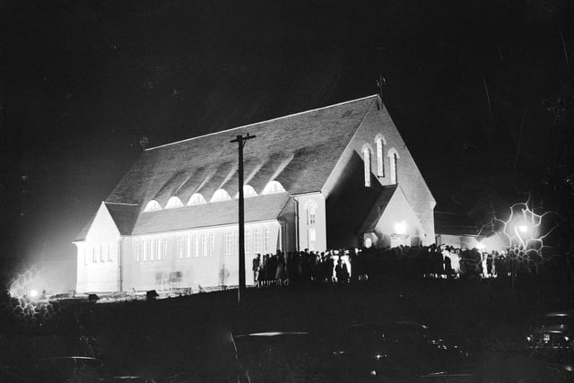 The opening of the Holy Rosary Church in April 1953.