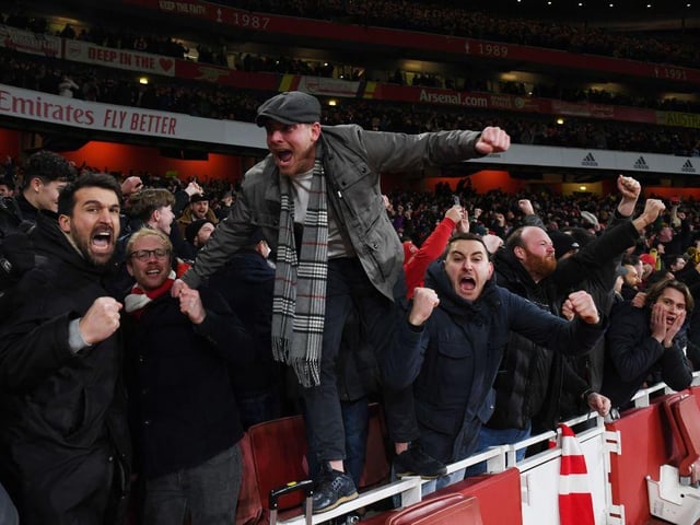 Average league attendance at the Emirates Stadium this season = 60,175