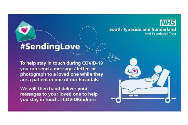 The Sending Love campaign is a loving way to keep in touch with family members in hospital.