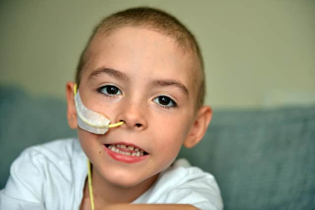 Six-year-old Oliver Maw was sadly diagnosed with neuroblastoma in February.