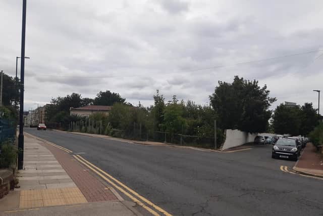 Land on corner of Egerton Street and Toward Road, near Mowbray Park in Sunderland (August, 2023)