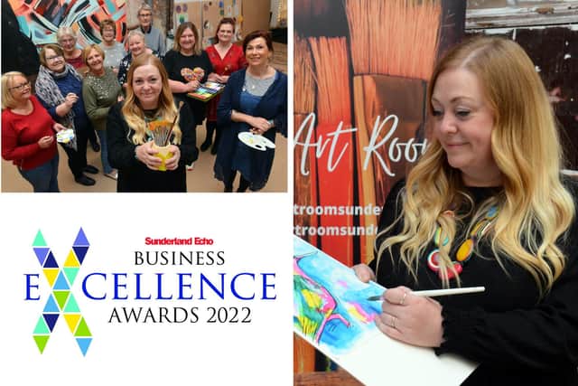 Kerry Cook's company The Art Room is the latest entry in the Sunderland Echo Business Excellence Awards.