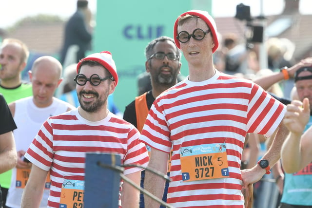 Congratulations to the Great North Runners! Where's Wally? There's two of them!