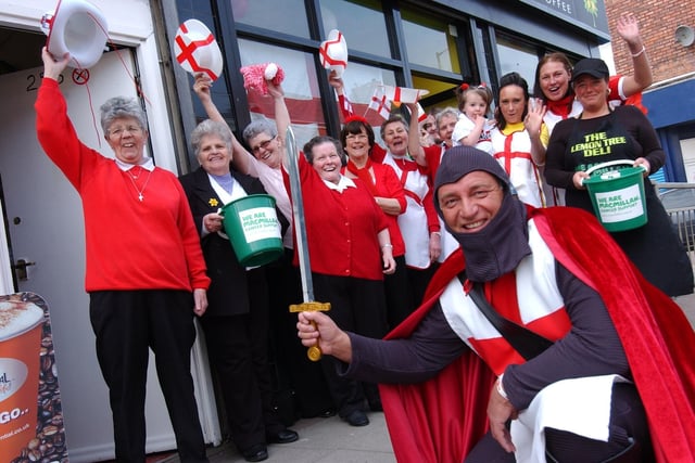 Staff at the Lemon Tree on Southwick Road marked St George's Day in 2010 by raising money for charity. Were you involved?