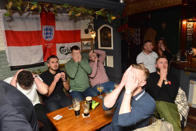 Fans find it hard to watch as England's chances slip away.