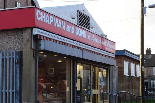 Chapman and Sons butchers was in Back Middle Street in Blackhall Colliery.