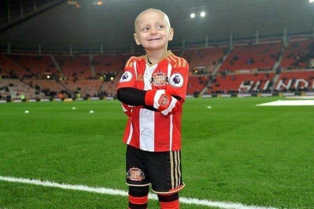Sunderland fan Bradley at his beloved Stadium of Light