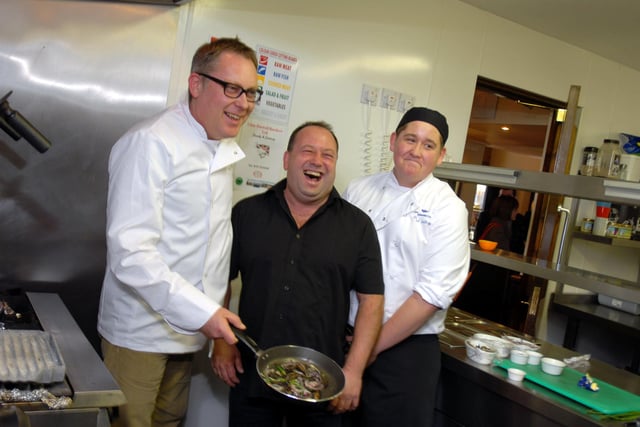Vic Reeves was a welcome visitor to the Travelling Man in Boldon where he gave a helping hand in the kitchen in 2008. Did you watch him in series 4 of I'm A Celebrity?