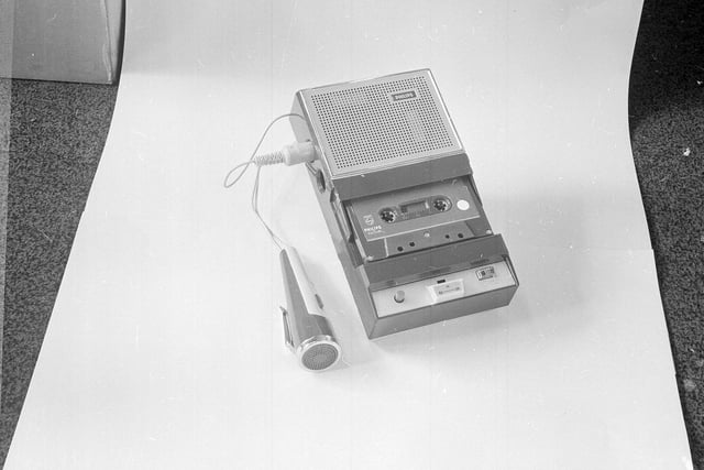 For recording the Christmas top 40 from the radio, this high-tech tape recorder, complete with microphone, was a must-have for budding young DJs.