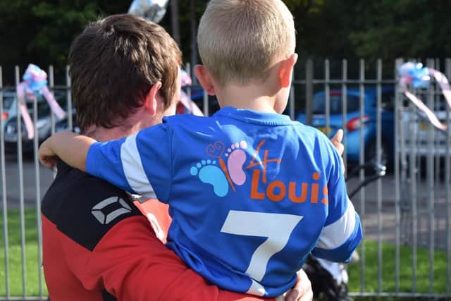 Thomas Dale wore a 4Louis top as he completed his runs.