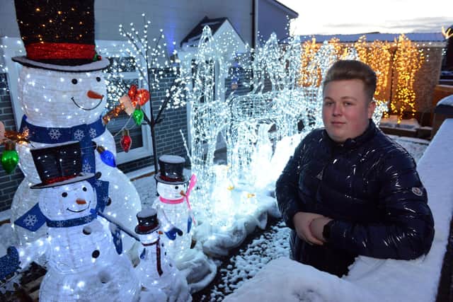 Jack hopes that the lights will bring festive joy to those in his local community.