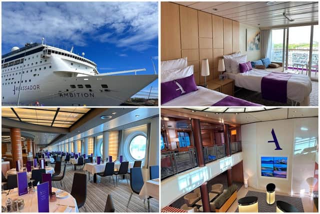 Inside the new Ambition cruise liner from Ambassador Cruises