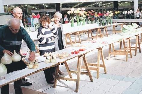 A blast from the past in Middleton Grange shopping centre where a flower and produce show was under way in 1997.