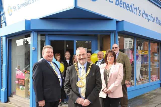 The charity shop in Chester Road is among those that's had to close for lockdown. It's pictured here at the opening in 2017 with the then Mayor of Sunderland Coun Alan Emerson with Retail Manager Marie Leighton and Chairman Derek Moss.
