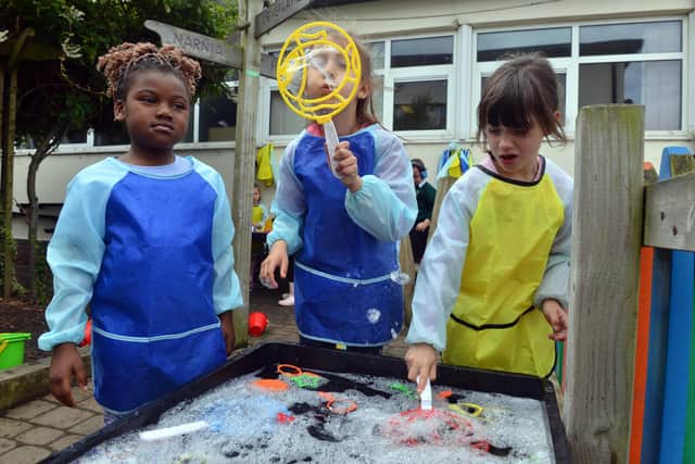 Hill View Infant Academy have won a prestigious award for outdoor learning through play.