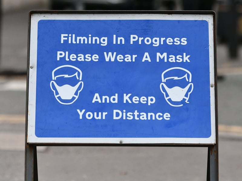 Cowan Street is set up for filming Annika.