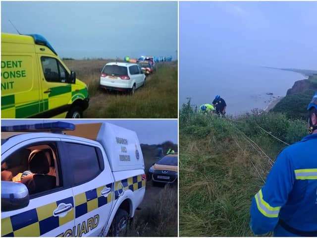 Photos shared by Sunderland Coastguard Rescue Team following the incident at Ryhope.