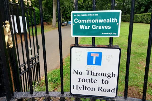 Signage at Bishopwearmouth Cemetery is routinely ignored by motorists using it as a rat-run.