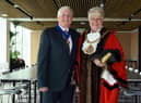 Sunderland's new Mayor Councillor Alison Smith with her husband and Consort David Smith