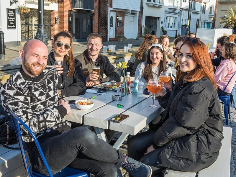 Visitors to The Still & West in Old Portsmouth