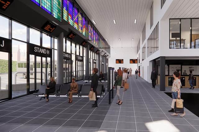 How the new Durham Bus Station concourse is expected to look.