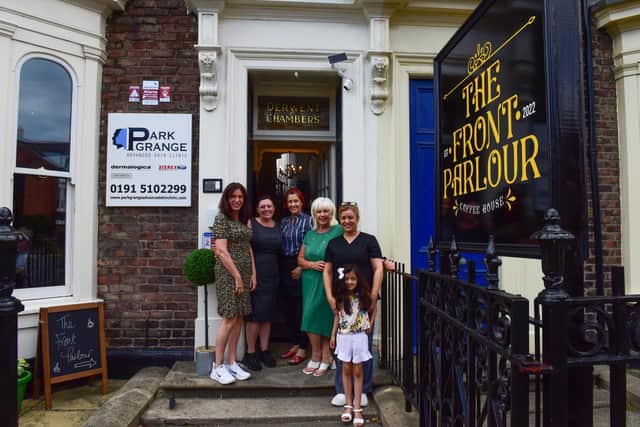 Paula Vipond, left, and the team at The Front Parlour, Grange Terrace, Sunderland.