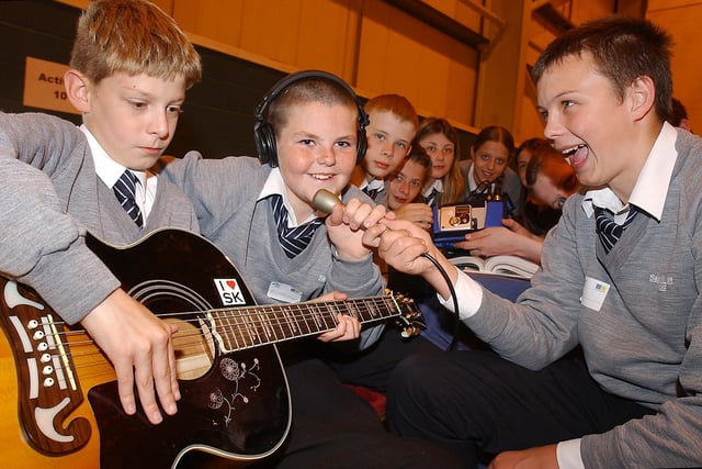 Pupils had fun during a recording session when they linked up with the Sunderland Recording Team 17 years ago.