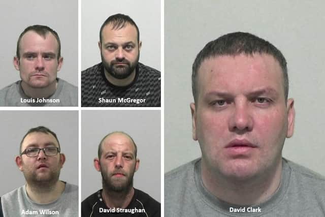 Police described David ‘Porky’ Clark as the ring leader of the group after he was jailed for 10 years for directing criminal activities from his prison cell.