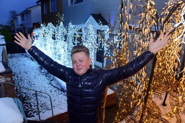 Jack Richardson has made his annual Christmas light display at his home bigger and better for 2021.