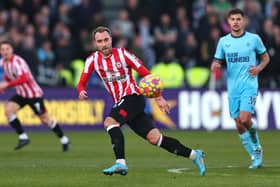 Newcastle United are reportedly interested in Brentford star Christian Eriksen (Photo by Marc Atkins/Getty Images)