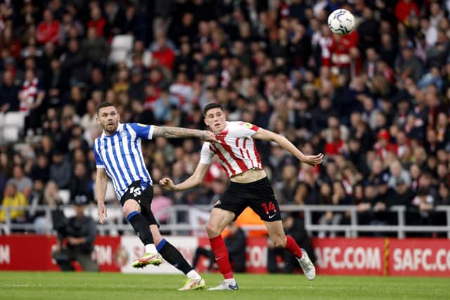 <p>Sunderland and Sheffield Wednesday played out a tense first leg</p>