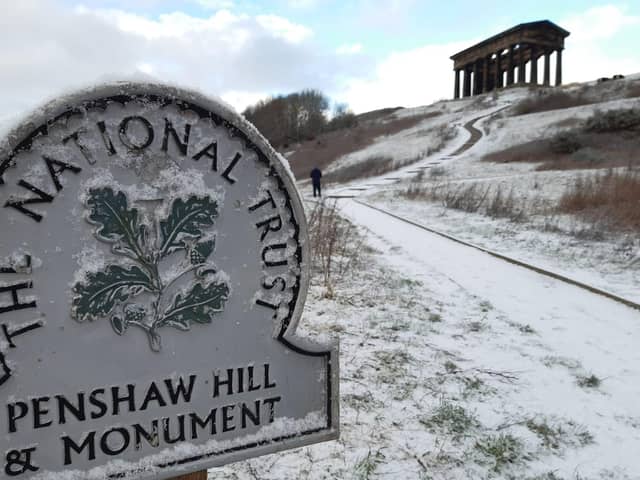 A frosty Penshaw Monument on the morning of January 16.