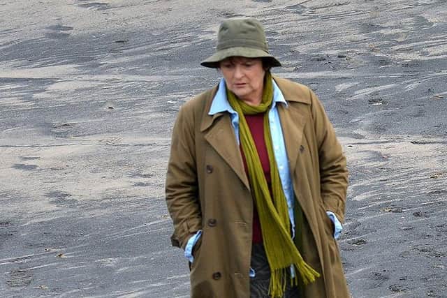 Brenda Blethyn (left) during filming for a previous series of Vera.