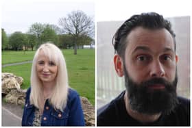 Sunderland City Council Local Election 2024 Candidates Southwick  (left to right) Kelly Chequer and Christopher Crozier. No image provided for Michael Dagg, Bryan Reynolds and James Wilson.