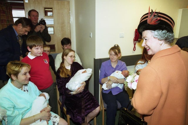 The Queen pictured as she opened Sunderland Royal Hospital's new £15 million maternity unit in 2000.