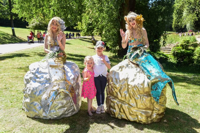 Sophie and Katie Hart with the Barnes Park Mermaids at the Ships Ahoy family fun day at Barnes Park in 2018. You can show your appreciation of Sunderland's parks during Love Parks Week from July 29.
