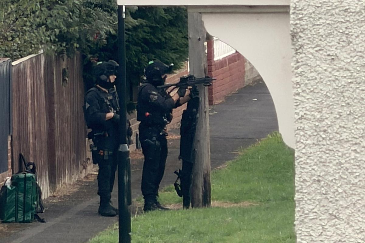 Armed police called out as officers seal off street near Sunderland after disturbance