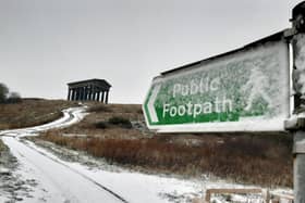 The Met Office online forecast has predicted snow for parts of the North East.