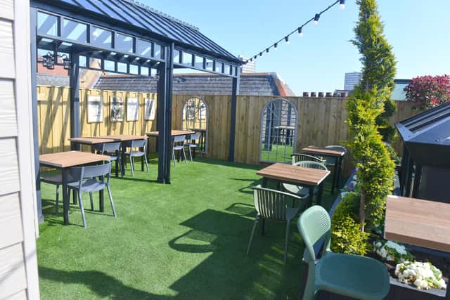 The Cooper Rose roof garden is now open for customers.